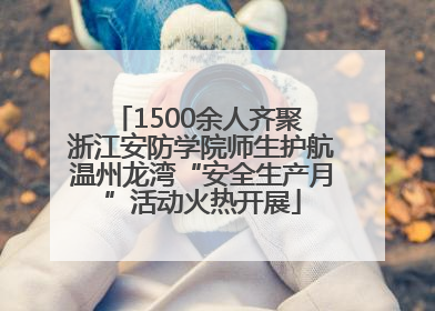 1500余人齐聚 浙江安防学院师生护航温州龙湾“安全生产月”活动火热开展