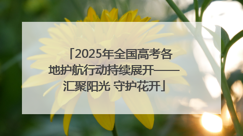 2025年全国高考各地护航行动持续展开——汇聚阳光 守护花开