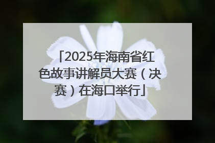 2025年海南省红色故事讲解员大赛（决赛）在海口举行