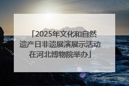 2025年文化和自然遗产日非遗展演展示活动在河北博物院举办
