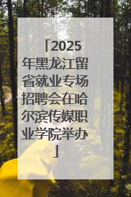 2025年黑龙江留省就业专场招聘会在哈尔滨传媒职业学院举办