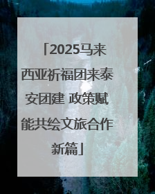 2025马来西亚祈福团来泰安团建 政策赋能共绘文旅合作新篇