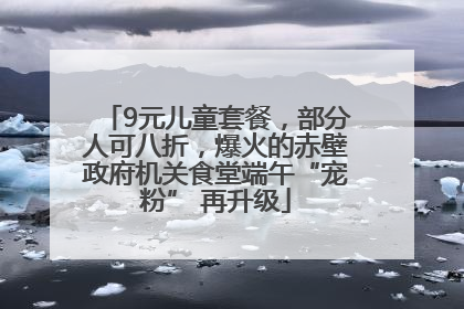 9元儿童套餐，部分人可八折，爆火的赤壁政府机关食堂端午“宠粉” 再升级