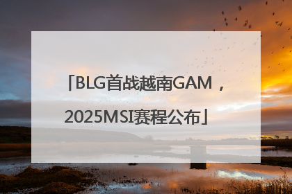 BLG首战越南GAM，2025MSI赛程公布